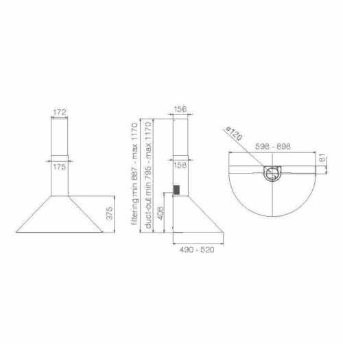 Elica - Páraelszívó TONDA IX F/90