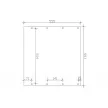 SKANHOLZ  Nyitott kocsibeálló alumínium tetővel, 557x555cm, 314/3