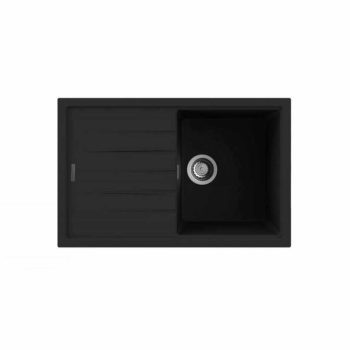 NODOR - Mosogatótálca NorGranite 78.50 1B 1D BK fekete