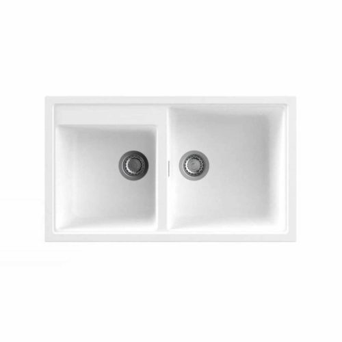 NODOR - Mosogatótálca NorGranite 86.50 2B WH fehér - A készlet erejéig rendelhető!