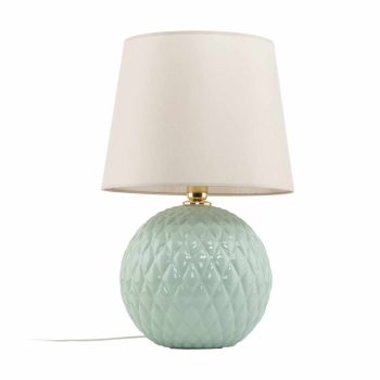 TK LIGHTING TABLE LAMP SANTANA 1XE27 BLUE/ECRU