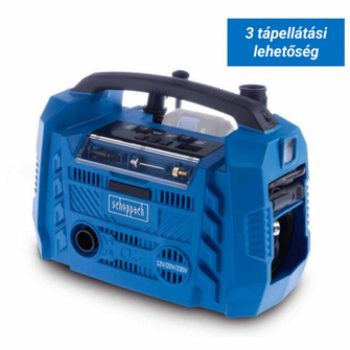  SCHEPPACH Akkus hibrid kompresszor IXES 20 V, 12 V, 230 V (akku és töltő nélkül), AIR FORCE 6