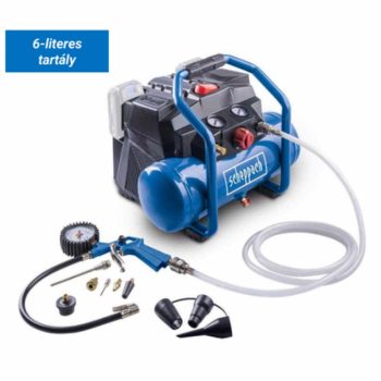   SCHEPPACH Akkus olajmentes kompresszor, 6 l, IXES 20 V (akku és töltő nélkül), C-ACT160/6-X