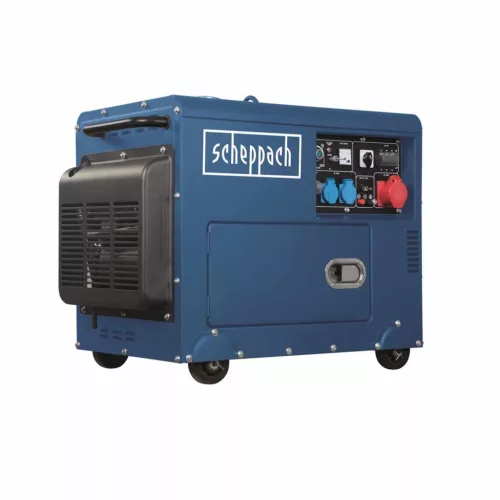 SCHEPPACH Áramfejlesztő , dízel, AVR szabályozással, 5000 W, SG 5200 D