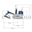 SCHEPPACH mini forgó kotrógép, EXC 815