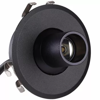 EL-CF03 LED CABINET LIGHT 12V/1W 4000K D39MM, BL.