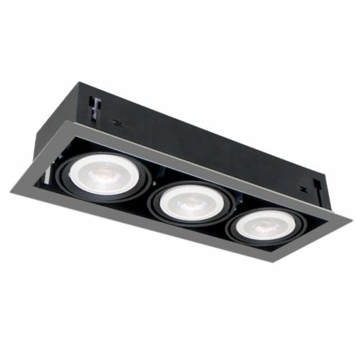 ELMARK | LED KIEMELŐVILÁGÍTÁS QUAD310 10W 3XE27 4000K SÖTÉT SZÜRKE