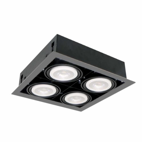 ELMARK | LED KIEMELŐVILÁGÍTÁS QUAD410 10W 4XE27 4000K SÖTÉT SZÜRKE