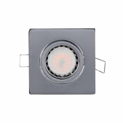 ELMARK | LEDES FÉM SZÖGLETES SPOTVILÁGÍTÁS PAR 16 5.5W 2700-3000K SZATÉN NIKKEL