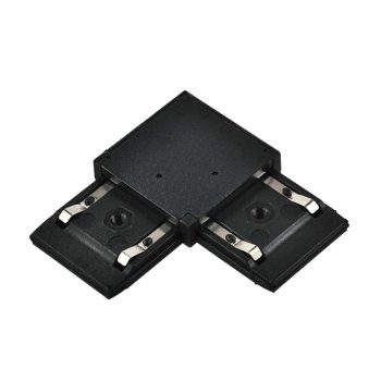 EL-LC 1 COLOUR SERIES L-CONNECTOR FOR RAIL BLACK