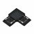 EL-LC 1 COLOUR SERIES L-CONNECTOR FOR RAIL BLACK
