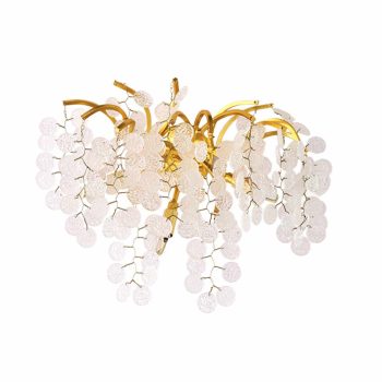 AUSTIN FALI LÁMPA 3XG9 ARANY/KRISTÁLYOK