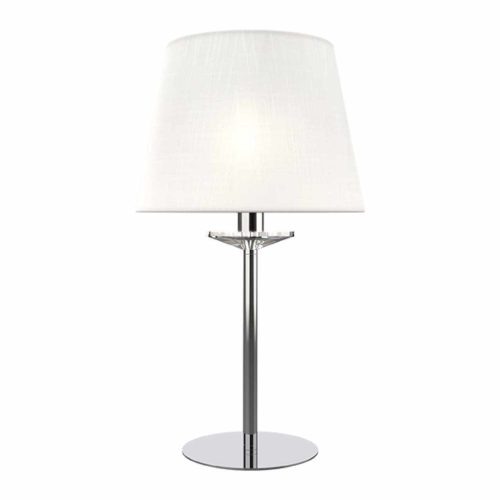 BARBARA ASZTALI LÁMPA 1XE14 FEHÉR/KRÓM