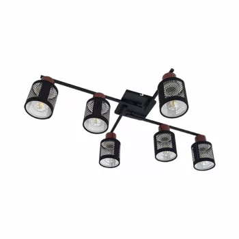 DELIA SPOT 6XE27 FEKETE