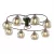 ELMARK | JAY CHANDELIER 8XE27 SAND BLACK/BRONZE
