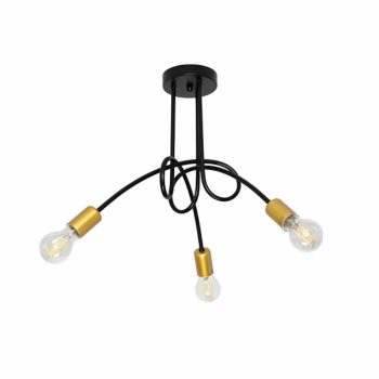 MYA CSILLÁR 3XE27 FEKETE/ARANY