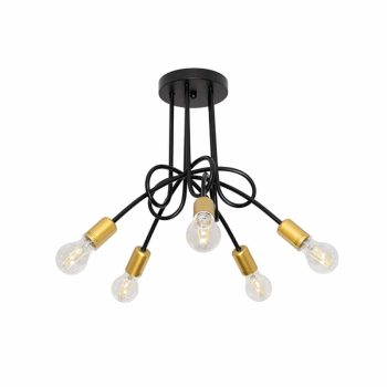 MYA CSILLÁR 5XE27 FEKETE/ARANY