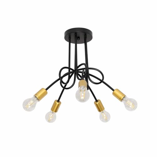 MYA CSILLÁR 5XE27 FEKETE/ARANY