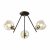 ELMARK | RICK CHANDELIER 3XE27 MATT BLACK/BRONZE