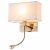 ROSA LED WALL LAMP 3W 3000K + 1XE27, FRENCH GOLD