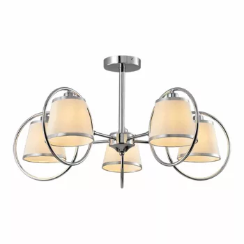 ELMARK | SOPHIA CHANDELIER 5XE14 CHROME/CREAM