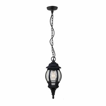 JAMES LANTERN HANGING 1XE27 BLACK IP44