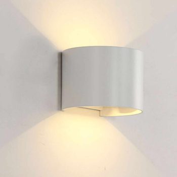 LED FALI LÁMPA KEREK 2X5W 4000K IP54 FEHÉR