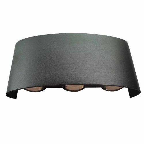 LED WALL LAMP 6X1W 4000K IP54 BLACK