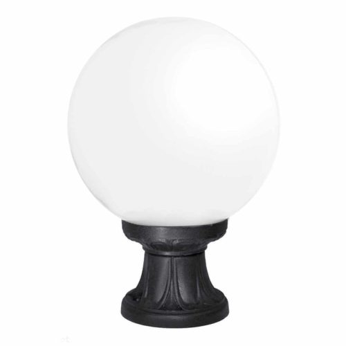GLOBE 250 OPAL GARDEN FLOOR LAMP 1XE27 IP55 BLACK