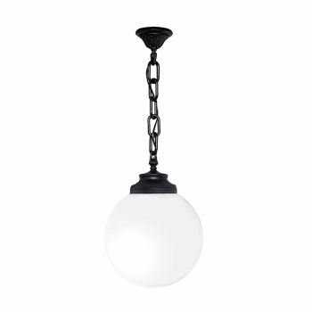 GLOBE 250 OPAL GARDEN HANGING LAMP 1XE27 IP55 BL
