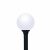 GLOBE 400 POST LIGHT E27 BLACK