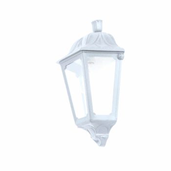 IESSE WALL HALF LANTERN 1XE27 IP55 WHITE