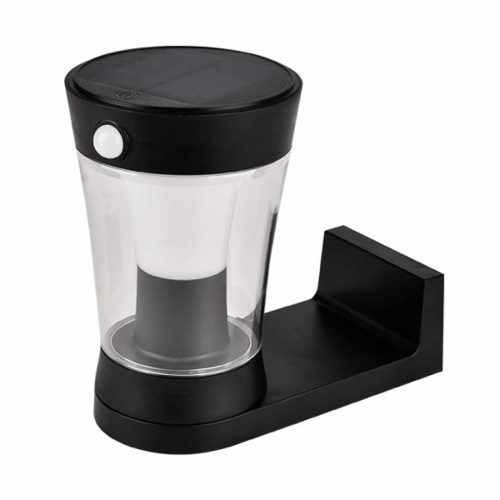 SOLAR WALL LAMP 3W IP54 WITH SENSOR, BLACK