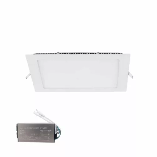 STELLAR LED PANEL SZÖGLETES 24W 6500K SÜLLYESZTETT SZERELÉSŰ +SÜRGŐSSÉGI KÉSZLETTEL