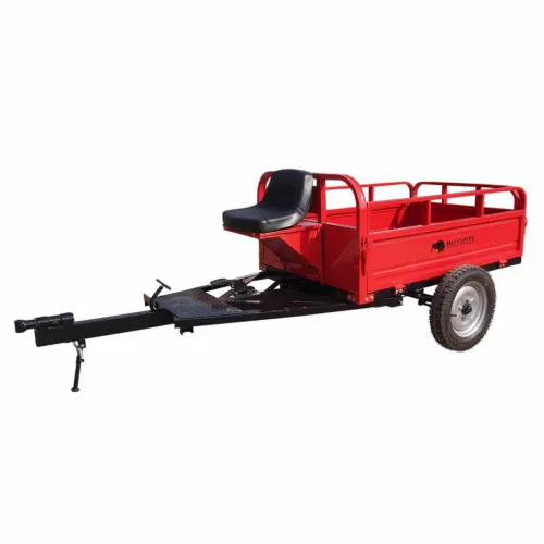 Bisonte BTA-600R pótkocsi kapálógépekhez, teherbírás 600kg