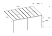 RIWALL PRO alumínium pergola 5 x3m , antracit, RMPP 16x10 