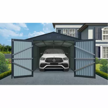   RIWALL PRO fém garázs 3 x 6 m nyeregtetővel (antracit), RMCG 20x10 Antracit
