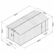 RIWALL PRO fém garázs 3 x 6 m nyeregtetővel (antracit), RMCG 20x10 Antracit