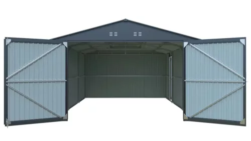  RMCG 20x13 Anthracite - fém garázs 3,86 x 6 m nyeregtetővel (antracit), CG-K2013