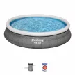 BESTWAY Medenceszett, puhafalú, vízforgatóval, 4,57 x 0,84 m, Syros
