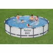 BESTWAY Fémvázas medence vízforgatóval, takaróval, 4,27x0,84 m, Copacabana Superior