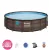Bestway BORA BORA rattan hatású fémvázas medence szett 549 x 122 cm 