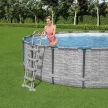BESTWAY SAN JUAN kőhatású fémvázas medence szett 549 cm 122 cm, FFA 510