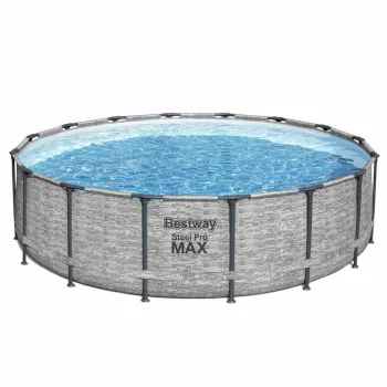   BESTWAY MONTEGO kőhatású fémvázas medence szett 488 cm x 122 cm, FFA 512