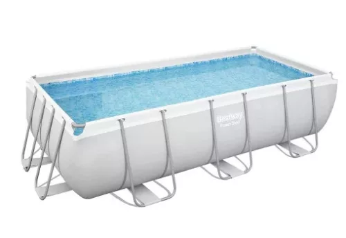 Bestway CAPRI PRO szögletes fémvázas medence szett 404 x 201 x 100 cm 