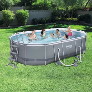   BESTWAY Fémvázas medence vízforgatóval, 4,88 x 3,05 x 1,07 m, Sanremo, FFA 687