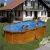 GRE Fémfalas medence 5,0 x3,5 x1,2 m, Pontaqua Wood