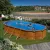 PONTAQUA WOOD 7,3x3,75x1,2 m ovális merevfalú medence, FFA 783