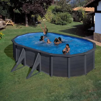 PONTAQUA GRAPHITE 5 x 3 x 1,2 m ovális merevfalú medence