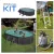 PONTAQUA KIT GRAPHITE fémfalas családi medence szett 500 x 300 x120 cm 